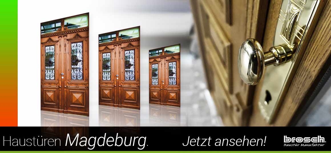 Historische Haustür aus Holz Magdeburg