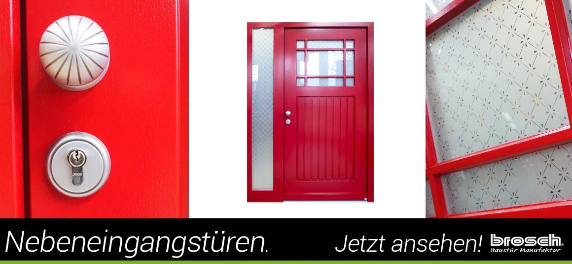 Haustür aus Holz Seiteneingang