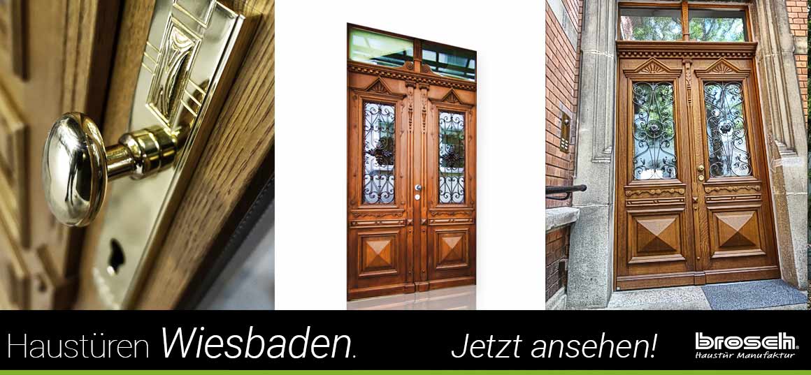 Historische Haustür aus Holz Wiesbaden