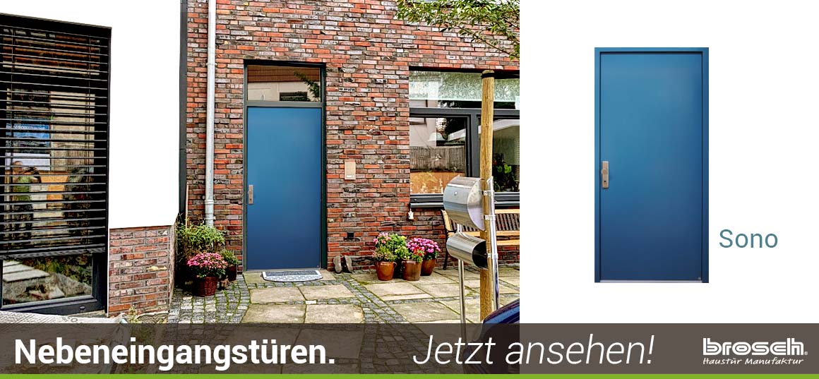 moderne Nebeneingangstüre