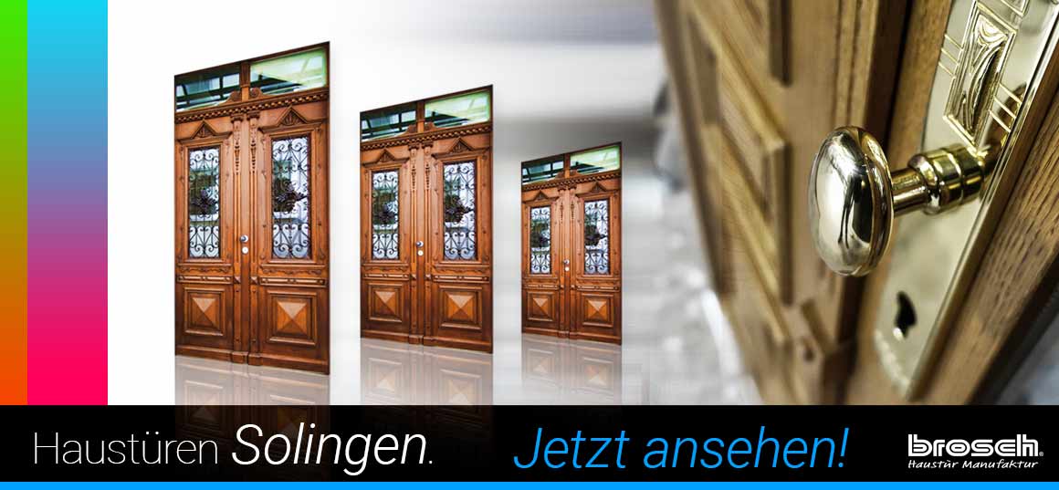 Historische Haustür aus Holz Solingen