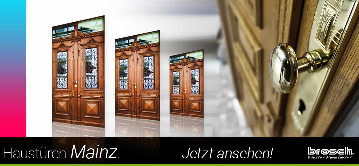 Historische Haustür aus Holz Mainz